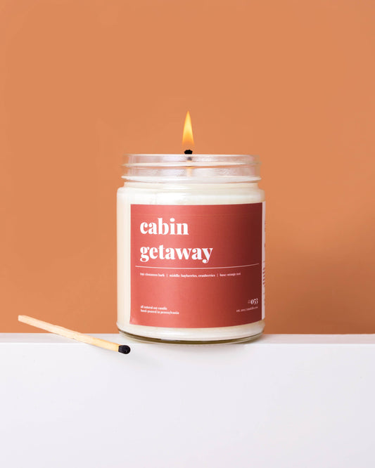 Cabin Getaway Scented Soy Candle - 9oz