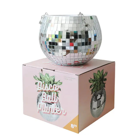 Disco Ball Hanging Planter