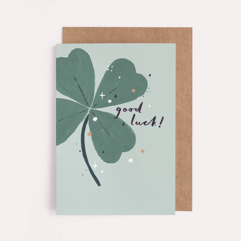 Clover Good Luck Card