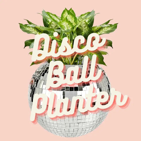 Disco Ball Hanging Planter