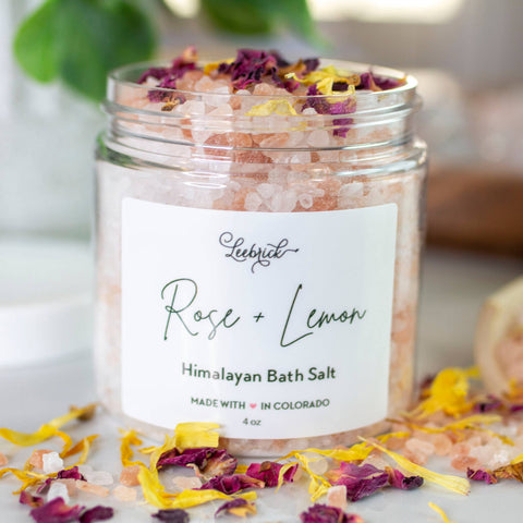 Rose + Lemon Botanical Bath Salts