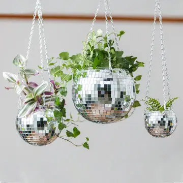 Disco Ball Hanging Planter