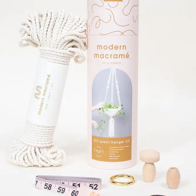 Modern Macramé Plant Hanger Kit